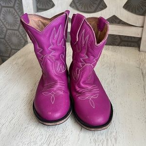 Purple/Magenta Genuine Leather Western Cowgirl Cowboy Boots Sustainable